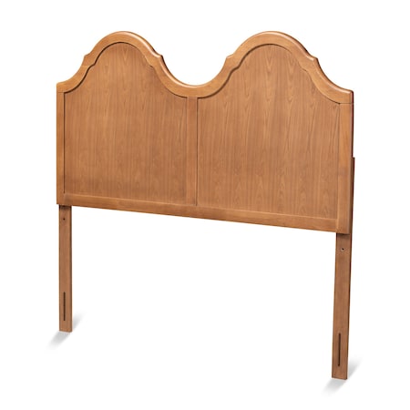 Baxton Studio Tobin Vintage Classic and Traditional Ash Walnut Finished Wood Queen Size Arched Headboard 181-11125-Zoro
